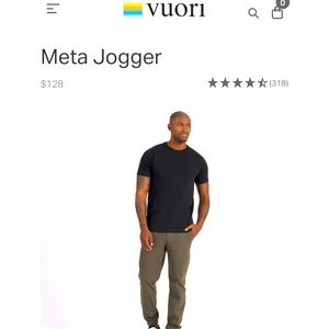 Vuori Meta Joggers size Medium Oregano